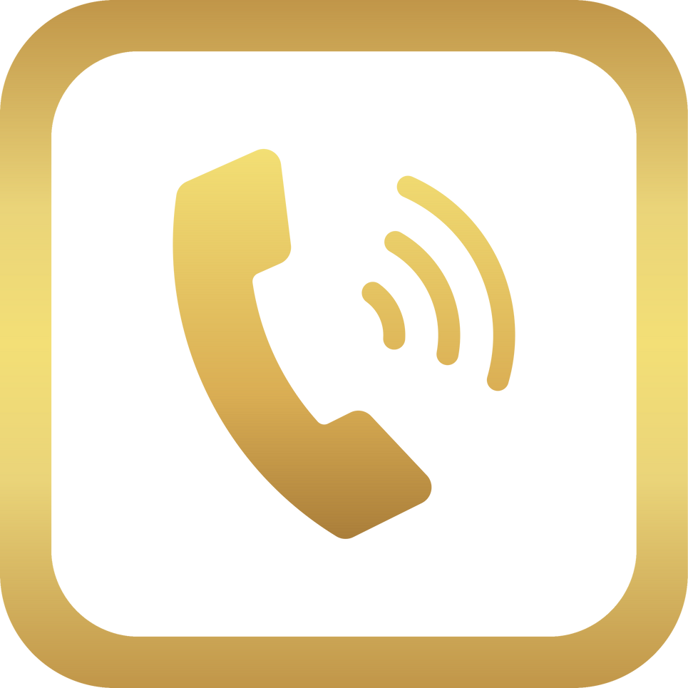 Gold Phone Icon